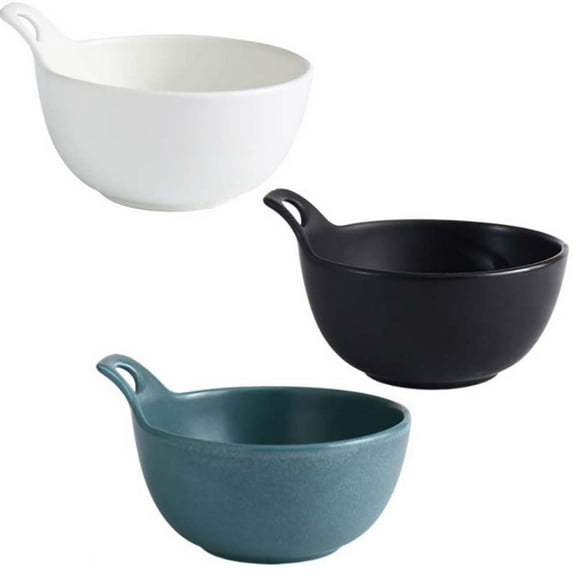 NIAIZEK White Ceramic Kitchen Bowls Set Elegant Design for Dinner Parties and Everyday Household Use