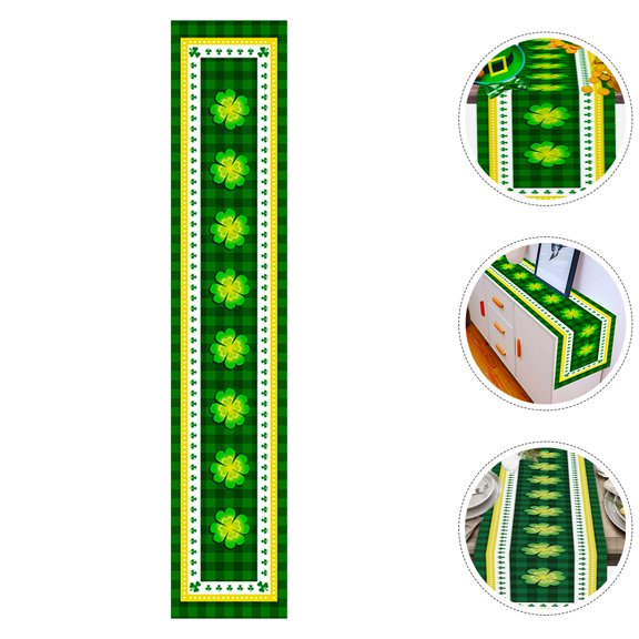 GETAJGHSD Patrick's Day Table Runner, Decorative Tablecloth for Dining, Party, Festival, and Holiday Table Decor