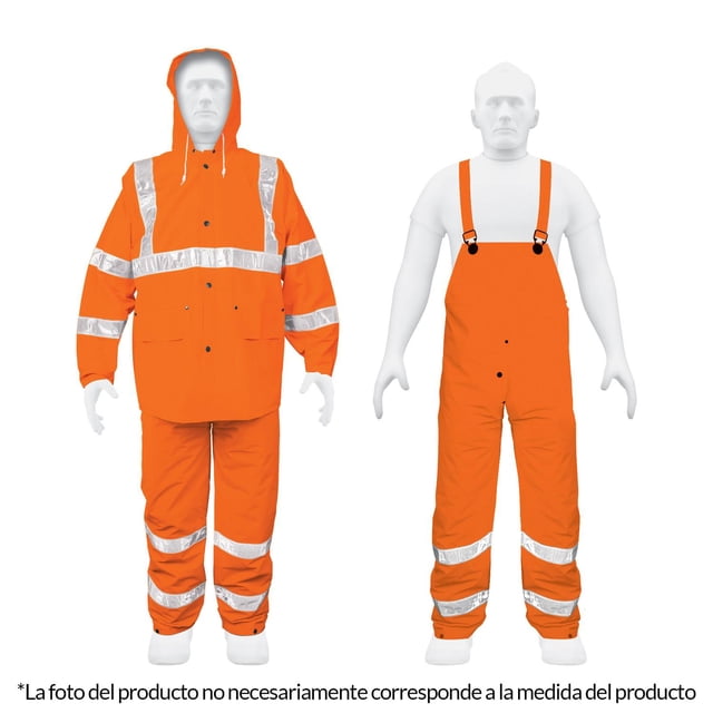 Conjunto Impermeable C/reflejante Naranja Tal Truper Truper TRA-NAR-XL
