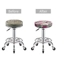 thumbnail image 6 of Lsque Orchids Flowers Round Bar chair cushion covers Velvet Fabric Premium Comfort Protects from Scratches and Stains for 14-17 Inch Chair- 14 inch, 6 of 7