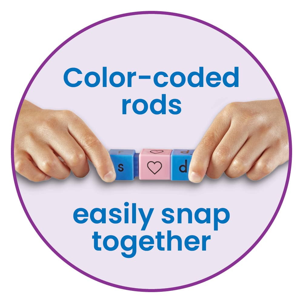 hand2mind Reading Rods Building Sight Words, Word Building Activities, Letter Blocks