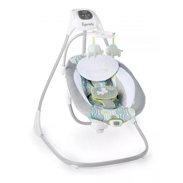 Columpio Bouncer Ingenuity 2 En 1 Musical Simple Comfort Verde/Everston Ingenuity Simple Comfort