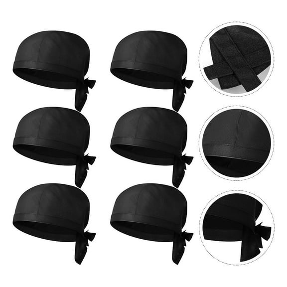 8Pcs Chef Hats Cotton Kitchen Caps Japanese Style Hair Cover for Men Cooking Work Food Service