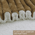 thumbnail image 6 of Howarmer Sherpa Fleece Blanket, Brown Thick Fuzzy Warm Soft Blankets and Throws for Sofa, 90"x90", 6 of 7
