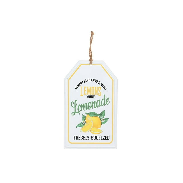 IH Casa Decor Embossed Metal Sign Make Lemonade