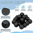 thumbnail image 3 of 16 mm Acrylic Dice Blank, 20 Pcs Standard Game Dice Rounded Corner for Board Games Teaching, Black, 3 of 7