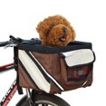 thumbnail image 3 of Pet Bicycle Carrier Bag Puppy Dog Cat Small Animal Travel Bike Seat For Hiking Cycling Basket  Accessories ShopWise Round, 3 of 7