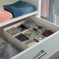 thumbnail image 3 of Simplify Drawer Organizer 9 Compartment Faux Jute (25516-FEJ), 3 of 5