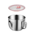 thumbnail image 1 of Stainless Steel Separator and Grease Strainer with Lid for Cooking Soup Roasting Meat and Food Preparation, 1 of 2