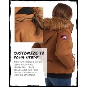 CANADA WEATHER GEAR Boys' Winter Coat - Heavyweight Bomber Parka Ski Jacket (Size: 8-20)