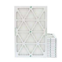 Glasfloss 12 Pack of 16" x 25" x 1" MERV 10 Pleated Air Filters Actual Size: 15-1/2" x 24-1/2" x 7/8"
