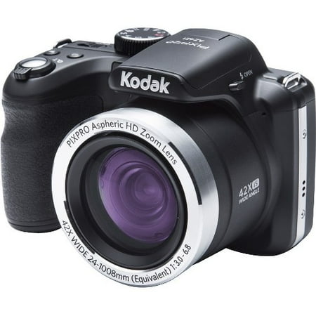 Kodak PIXPRO AZ421 16.2 Megapixel Compact Camera - Black - 3" LCD - 16:9 - 42x Optical Zoom - 4x - Optical (IS) - 4608 x 3456 Image - 1280 x 720 Video - HDMI - PictBridge - HD Movie Mode