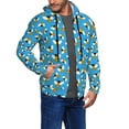 thumbnail image 2 of Kdxio Flying Bees Print Men Hoodies Casual Hoodies for Men with Zip Pockets Full Zip Long Sleeve Sweatshirt Sports Hooded Jacket-XX-Large, 2 of 5