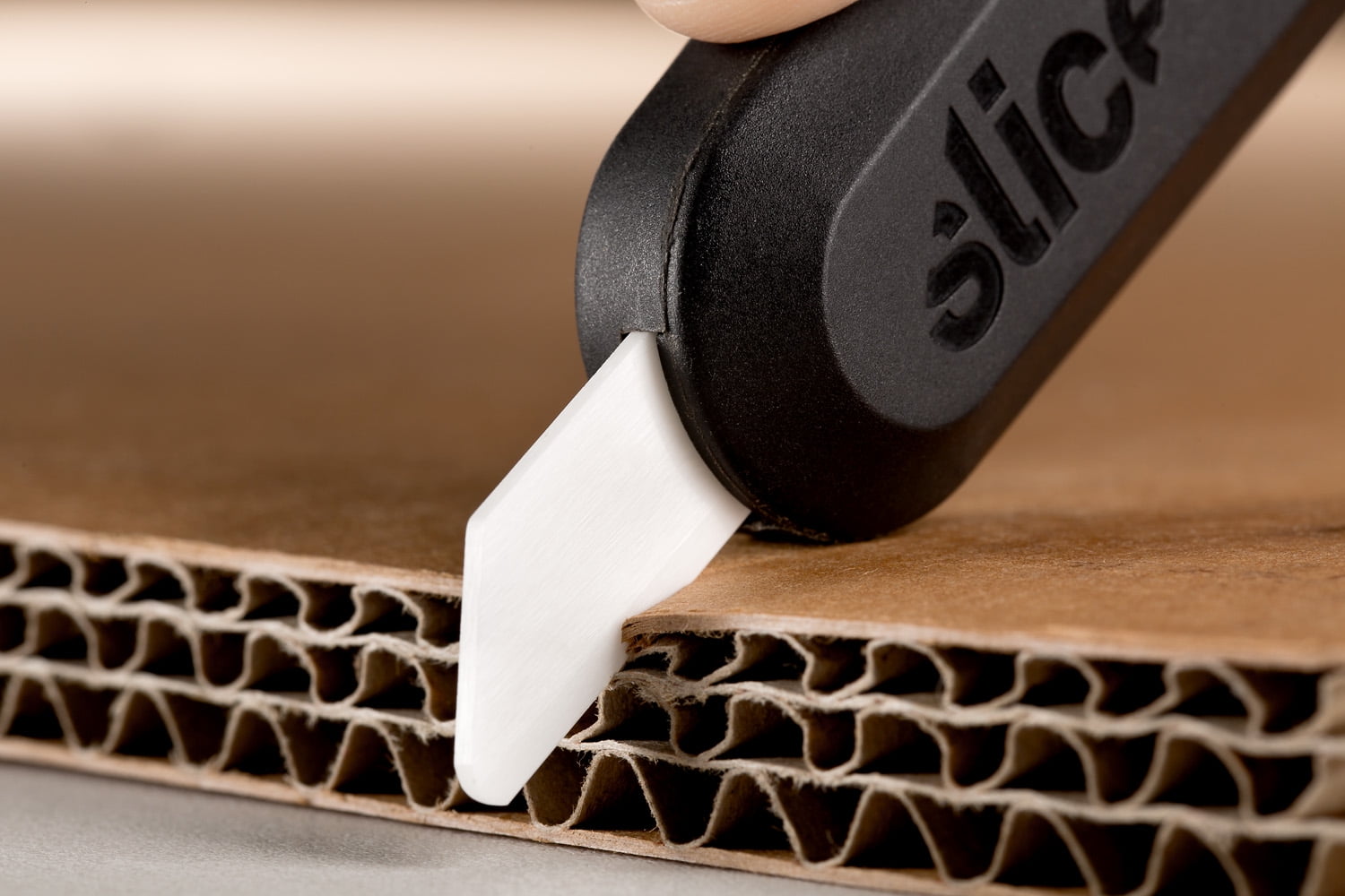 Slice 10526 Replacement Utility Knife Blades - Rounded Tip - Finger-Friendly, Micro Ceramic Safety Blade | Never Rusts - Pack of 3