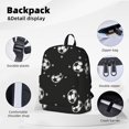 thumbnail image 4 of Mochila de dibujos animados de fútbol 2, mochila para portátil, bolsa de viaje, senderismo, mochilas de negocios para mujeres y hombres., 4 of 5