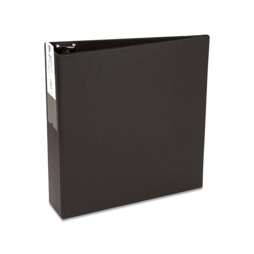 Economy Non-View Binder with Round Rings 3 Rings, 3" Capacity, 11 x 8.5, Black, 4601