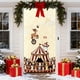 thumbnail image 1 of Cubrepuertas bordado estereoscópicamente, cortina navideña para puerta, decoración festiva de pared, decoración para fiestas navideñas, fácil instalación, diseño plegable, tela de algodón,, 1 of 9