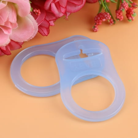 10Pcs Multi Silicone Clear Baby Dummy Buttons style Pacifier Holder Clip Adapter for Rings Pacifier Holder Clip Adapter for Rings Baby Pacifier Holder
