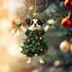 thumbnail image 4 of Seyotauo Cute Pet Pattern Acrylic Christmas Ornaments 3.15x3.15 Inch Double-Sided Pattern, Easy to Hang Christmas Tree Decorations Indoor, Festive Holiday Christmas Decor Gifts for Family Colleagues, 4 of 8