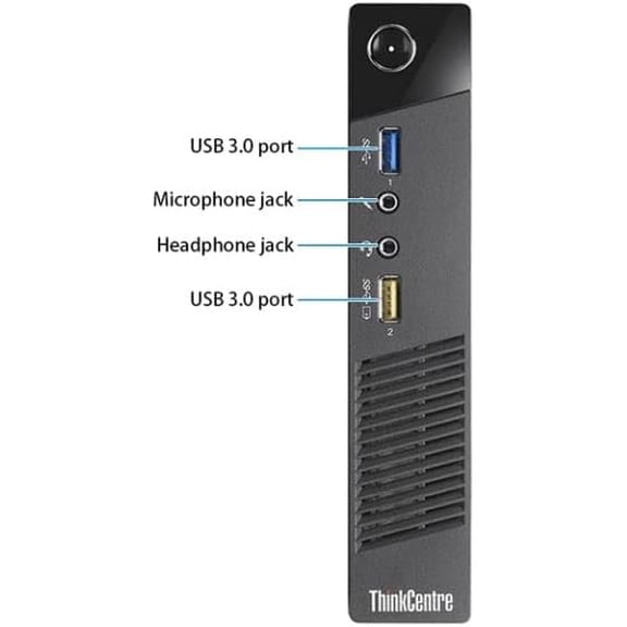 Restored Lenovo ThinkCentre M93p Mini PC Intel Core i5 4th Gen 8GB 180GB Windows 11