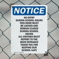 thumbnail image 5 of (2 Pack) No Entry During School Hours This OSHA Notice Sign 10 Inch X 14 Inch Indoor / Outdoor Rust-Free Aluminum Metal Signs for Workplace, Workshop, and Construction Site, Made in the, 5 of 8