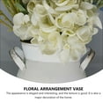 thumbnail image 3 of Topbathy 1Pc White Floral Arrangement Vase Stylish Flower Vase for Office and Study Decoration, 3 of 7
