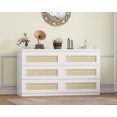 thumbnail image 1 of Commode Moderne de Style Ferme en Rotin – Grand Commode à 6 Tiroirs pour Chambre, Salon et Couloir, 1 of 7