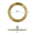 thumbnail image 2 of Luxrite 6 Inch Ultra Thin LED Recessed Light J-Box, 12W, 5CCT, Dimmable, 1000 Lumens, Brass Trim, 2 of 7