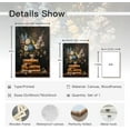 thumbnail image 7 of CDDposter Vintage Flower Books Canvas Wall Art, Moody Books Still Life Pictures Rustic Antique Art Oil Painting Prints Dark Academia Floral Artwork for Bedroom Living Room Wall Decor Framed 12x16in, 7 of 7