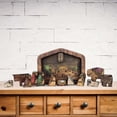 thumbnail image 4 of Nativity Puzzle With Wood Burned Design,Wooden Jesus Puzzle Game Nativity Set, 4 of 8
