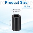 thumbnail image 2 of Uxcell 10pcs M6 Aluminium Spacers, 1/4" ID x 1/2" OD Round Standoff Spacer, Unthreaded Metal Spacers for 1/4" M6 Screws Bolts, Black 3/4" Length, 2 of 6