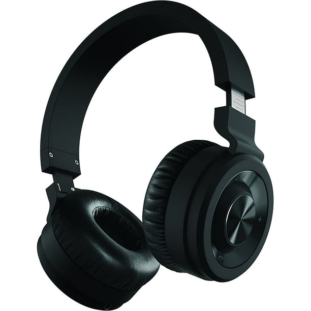 Sharper Image SBT558BKGM Bluetooth Over Ear Headphone Gun Metal