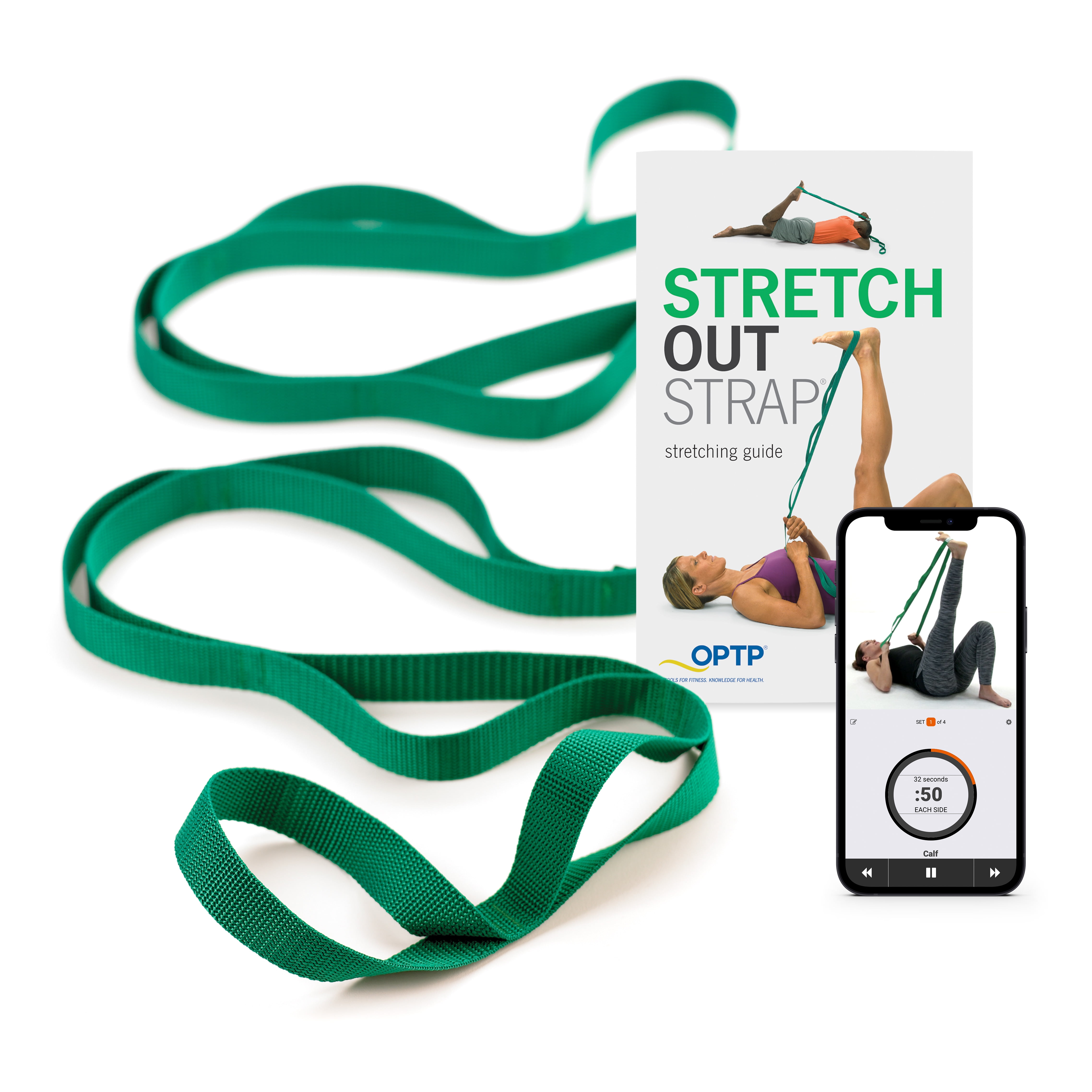 Gradient Fitness Stretching Strap Premium Quality Multi-Loop Strap 1" W X 8' L