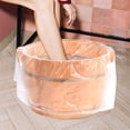 thumbnail image 2 of 80 bolsas desechables para baño de pies para remojo de pies, revestimientos transparentes y portátiles para bañera de pies para spa y uso doméstico, revestimientos para lavabos de pies, 2 of 5