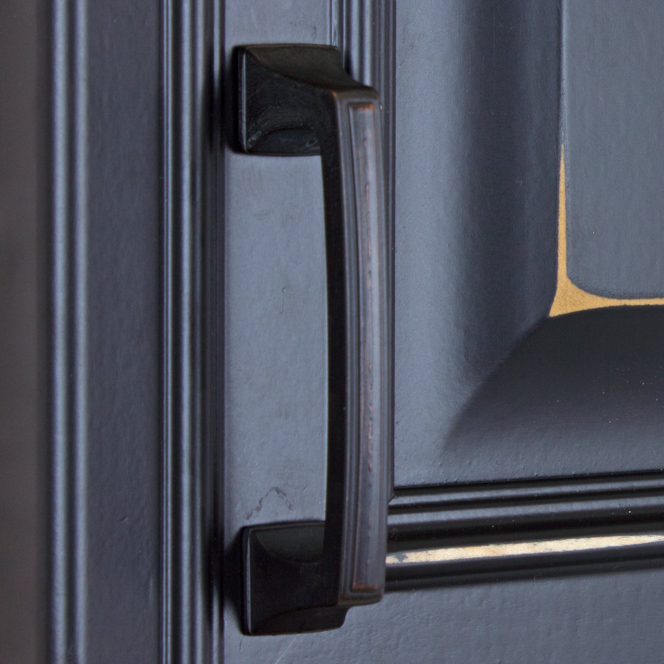 GlideRite 3 in. Center Classic Base Pull Cabinet Hardware Handle, Oil Rubbed Bronze, Pack of 5