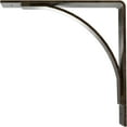 thumbnail image 4 of Ekena Millwork 3"W x 12"D x 12"H Morris Steel Bracket, Antiqued Pale Gold, 4 of 11