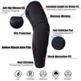 thumbnail image 2 of Calentador de piernas Rodillera estirable Protector de muslo de rodilla, Almohadilla de compresión de rodilla Protector de apoyo grueso para deportes Baloncesto Voleibol Fútbol Rugby Crossfit, 1 par, 2 of 5