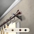 thumbnail image 5 of InStyleDesign  Bowler Adjustable Curtain Rod Satin Nickel 18 to 28 inches Silver Finish, 5 of 5