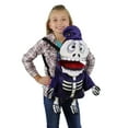 thumbnail image 3 of 24" Purple and Black Skeleton Unisex Child Halloween Trick or Treat Bag Costume Accessory - One Size, 3 of 7