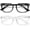 A1 Black+transparent, variant on Blue Light Glasses for  Boys Girls & Teens, Anti Eye   Gaming Glasses Flexible Frame ( 6-9)