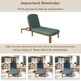 thumbnail image 2 of Chaise Longue d'Extérieur Réglable Chaise de Patio d'Extérieur Inclinable Chaise de Piscine avec Dossier Réglable pour Patio, au Bord de la Piscine Ou Plage, 2 of 5