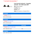 thumbnail image 2 of Front Sway Bar Bushing Kit - Compatible with 2007 - 2017 GMC Acadia AWD 2008 2009 2010 2011 2012 2013 2014 2015 2016, 2 of 2