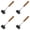 Black-4Pcs, variant on 8.8" Wooden Meat Tenderizer Mallet, Double Sided Beechwood Hammer for Flattening Cutlets & Tenderizing Meat, Extra Large Heavy-Duty Commercial-Grade Kitchen Tool for Steak & Chicken