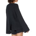 thumbnail image 2 of The Drop Womens Alice Crew-Neck Back-Slit Ribbed Pullover Sweaterpullover-Sweaters, 2 of 6