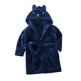 thumbnail image 2 of Esaierr 1-7 Years Girls Hooded Fleece Robe for Toddler Kids ,Cartoon Cute Fleece Beach Towel Bathrobe Soft Fuzzy Bathrobe Printed Bath Towel, 2 of 8