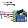 thumbnail image 4 of Récepteur de Commutateur Sans Fil RF 433 Mhz Module de Relais Simple DC 12V avec 2 Télécommandes Sans Fil Universelles, 4 of 8