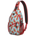 thumbnail image 1 of Sac à Bandoulière à Motif de Cerises Rouges et Roses pour Voyage et Activités de Plein Air, Sac Bandoulière Léger avec Imprimé de Fruits Mignons et Sucrés, Durable et Multifonctionnel pour les Amateurs de Cerises, 1 of 6