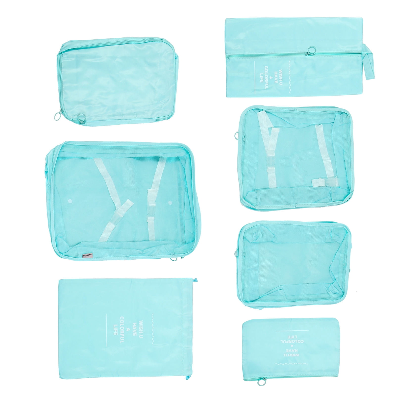 WHAMVOX Clothing Laundry Bag Storage Bag Packing Cubes 41X32.5X11CM Sky-blue
