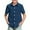 Z1Navy, variant on lnmuld Boys Cute Tops Short Sleeve Gradient Casual Button Down Shirt for Kids Summer Beach and Outdoor Activities Size:13-14 Years
