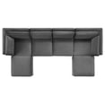 thumbnail image 4 of Modway Ardent 6-Piece Performance Velvet Sectional Sofa in Gray, 4 of 11